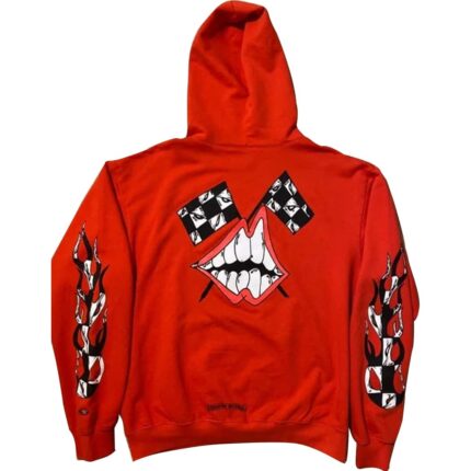 Chrome-Hearts-Art-Besel-Hoodie-Red-Back