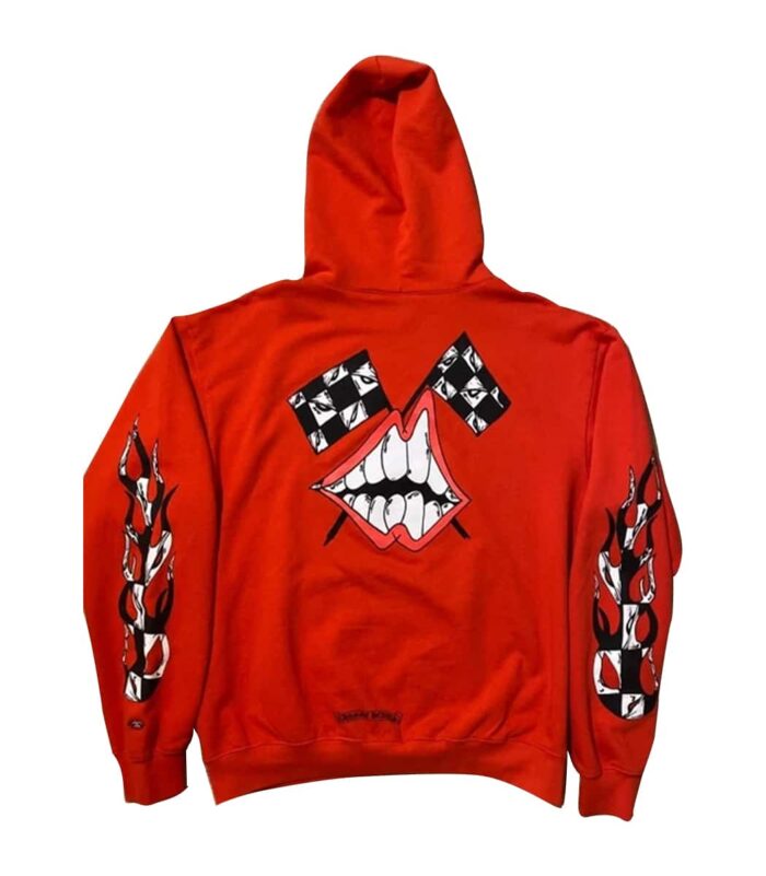 Chrome-Hearts-Art-Besel-Hoodie-Red-Back