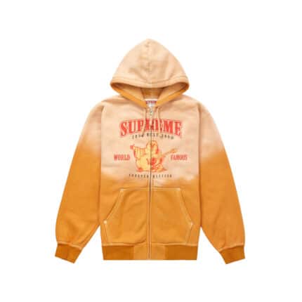 Supreme-True-Religion-Zip-Up-Hooded-Sweatshirt-–-Orange